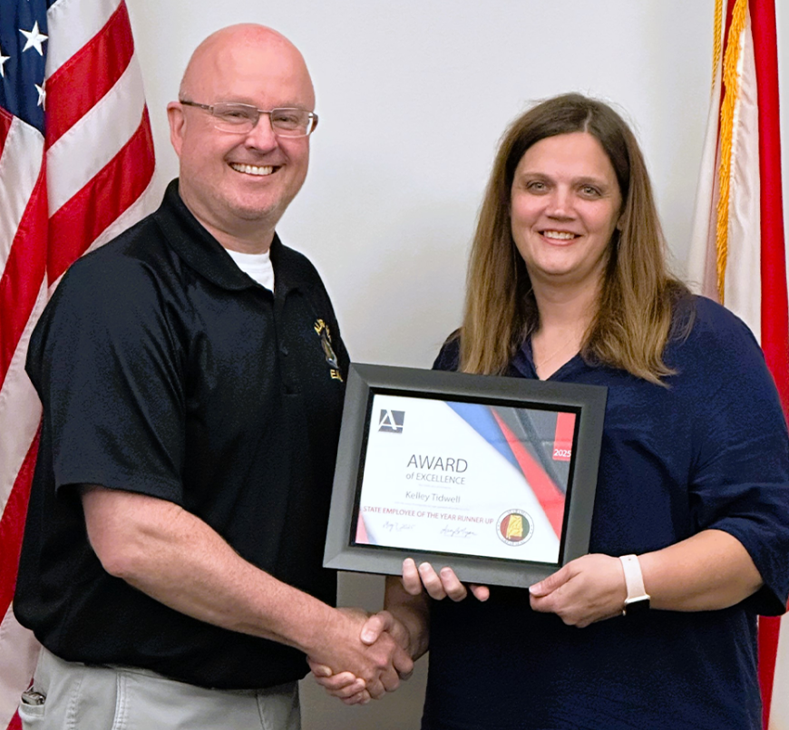 Alabama Emergency Management Agency Inventory Control Officer Kelley Tidwell